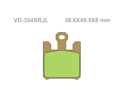 VESRAH Тормозные колодки  VD-354SRJL  (300) фото в интернет-магазине FrontFlip.Ru