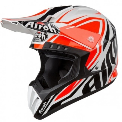 AIROH шлем кросс SWITCH IMPACT ORANGE GLOSS фото в интернет-магазине FrontFlip.Ru