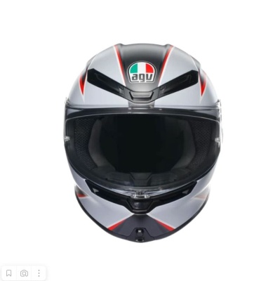 Шлем AGV K6 S E2206 MPLK Flash Matt Black/Grey/Red фото в интернет-магазине FrontFlip.Ru