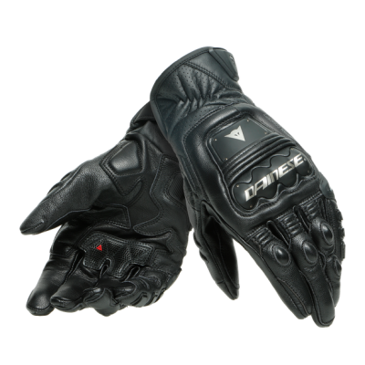 Перчатки кожаные Dainese 4-STROKE 2 GLOVES Black/Black фото в интернет-магазине FrontFlip.Ru