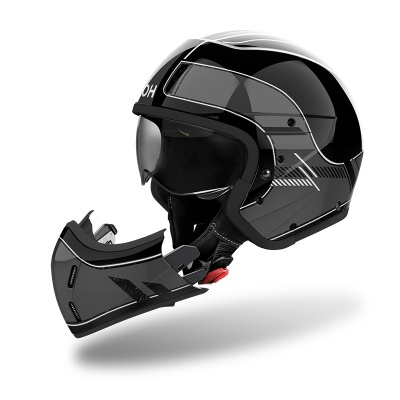 Шлем Airoh J110 RASTER Dark Grey Glossy фото в интернет-магазине FrontFlip.Ru