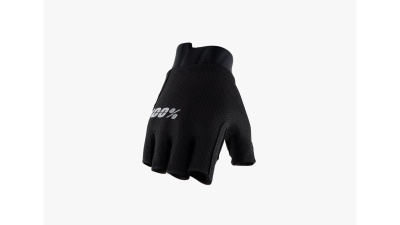 Велоперчатки женские 100% Exceeda Gel Short Finger Womens Glove Black фото в интернет-магазине FrontFlip.Ru