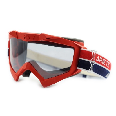 [ARIETE] Кроссовые очки (маска) ADRENALINE PRIMIS PLUS 2021, цвет Красный фото в интернет-магазине FrontFlip.Ru