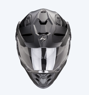 [SCORPION EXO] Мотошлем ADF-9000 AIR SOLID, цвет Черный Матовый фото в интернет-магазине FrontFlip.Ru