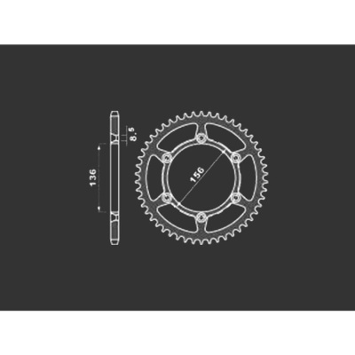 PBR Звезда задняя    820-44   (сталь) фото в интернет-магазине FrontFlip.Ru