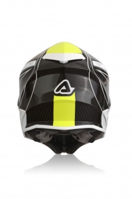 Шлем Acerbis STEEL CARBON White/Yellow фото в интернет-магазине FrontFlip.Ru