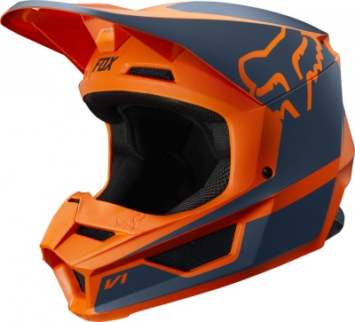 Мотошлем Fox V1 Przm Helmet Orange фото в интернет-магазине FrontFlip.Ru