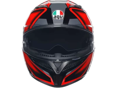 AGV Шлем K-3 E2206 COMPOUND BLACK/RED фото в интернет-магазине FrontFlip.Ru