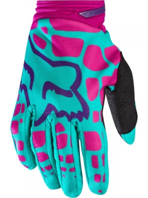 Мотоперчатки женские Fox Dirtpaw Womens Glove Purple/Pink фото в интернет-магазине FrontFlip.Ru