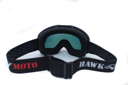 Зимние очки HAWK MOTO Snow Star (зеркальные синие) фото в интернет-магазине FrontFlip.Ru