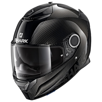 Шлем SHARK SPARTAN CARBON 1.2 SKIN Black/Glossy Carbon фото в интернет-магазине FrontFlip.Ru