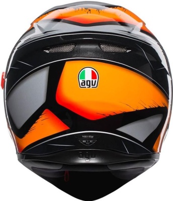 Шлем AGV K-3 SV MULTI Liquefy Black/Orange фото в интернет-магазине FrontFlip.Ru