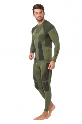 Комплект термобелья мужской  V-MOTION F10 зеленый фото в интернет-магазине FrontFlip.Ru