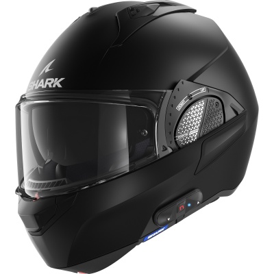 Шлем SHARK EVO-GT PACK N-COM EDITION BLANK MAT Black фото в интернет-магазине FrontFlip.Ru
