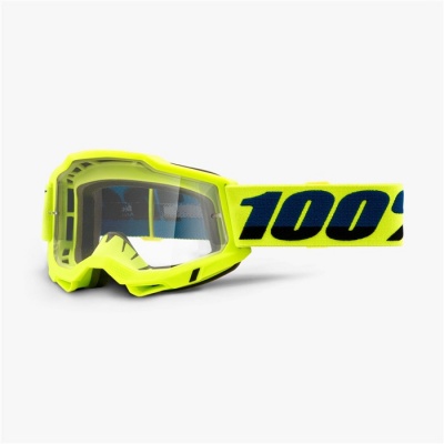 Очки 100% Accuri 2 OTG Goggle Fluo Yellow / Clear Lens (50224-101-04) фото в интернет-магазине FrontFlip.Ru