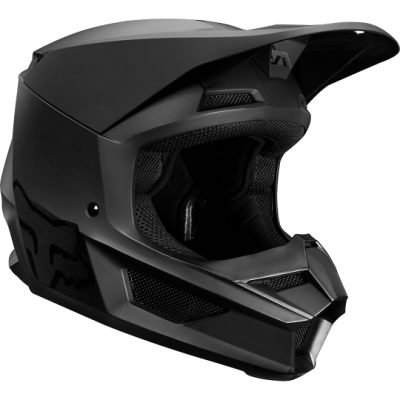 Мотошлем подростковый Fox V1 Matte Youth Helmet Black фото в интернет-магазине FrontFlip.Ru