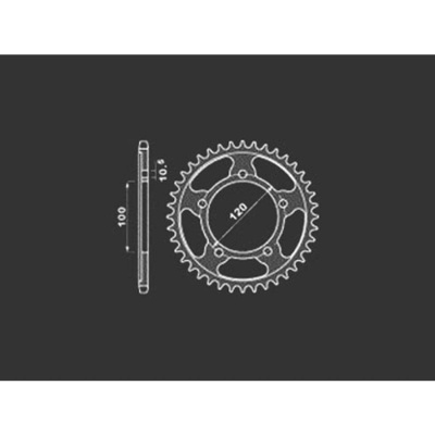 PBR Звезда задняя    4668-45   (сталь) фото в интернет-магазине FrontFlip.Ru