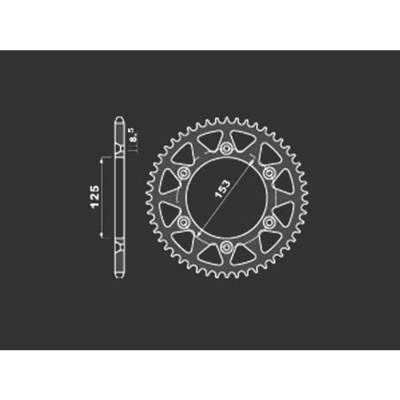 PBR Звезда задняя    289-40   (сталь) фото в интернет-магазине FrontFlip.Ru