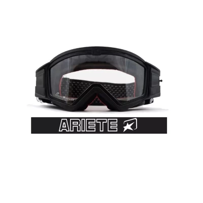 ARIETE Кроссовые очки (маска) MUDMAX - BLACK / CLEAR LENS NO PINS (moto parts) фото в интернет-магазине FrontFlip.Ru