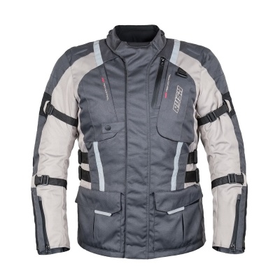 [RUSH] Мотокуртка LONG RIDE текстиль, цвет Антрацит/Бежевый фото в интернет-магазине FrontFlip.Ru