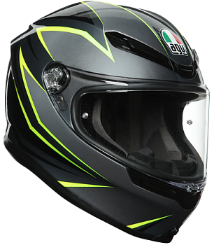 Шлем AGV K-6 MULTI Flash Grey/Black/Lime