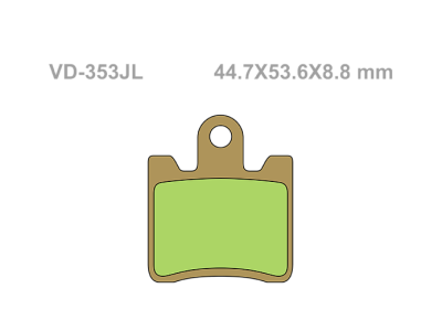 VESRAH Тормозные колодки  VD-353JL  (265) фото в интернет-магазине FrontFlip.Ru