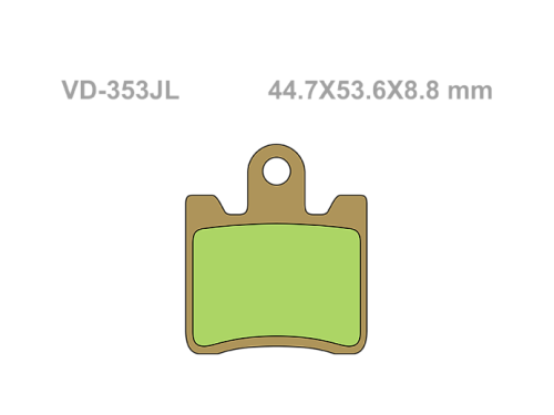 VESRAH Тормозные колодки  VD-353JL  (265) фото в интернет-магазине FrontFlip.Ru