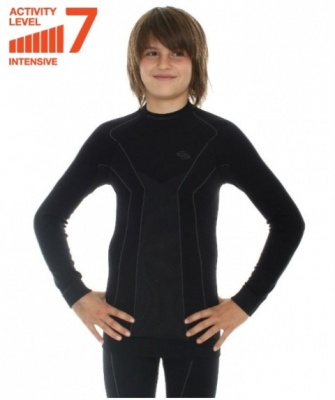BRUBECK Сорочка на юношу THERMO черный фото в интернет-магазине FrontFlip.Ru