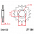 Звезда передняя (ведущая), для 532 цепи, 17 зубьев (JT 584.17)
