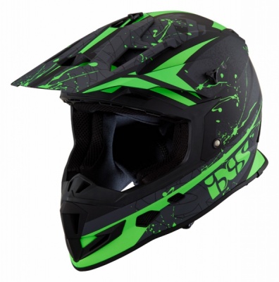 Кроссовый шлем IXS HX 361 2.0 X12034 M37 Зеленый/Черный фото в интернет-магазине FrontFlip.Ru