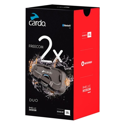 CARDO Мотогарнитура FREECOM 2X DUO фото в интернет-магазине FrontFlip.Ru