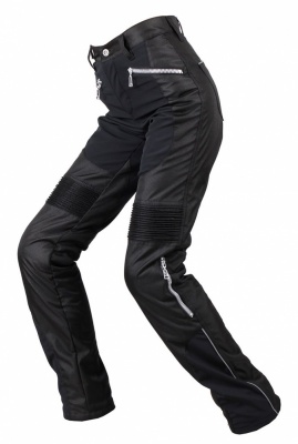 Мотоштаны женские INFLAME LAPA, цвет черный фото в интернет-магазине FrontFlip.Ru