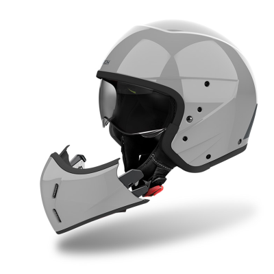 Шлем Airoh J110 COLOR Cement Grey Glossy фото в интернет-магазине FrontFlip.Ru