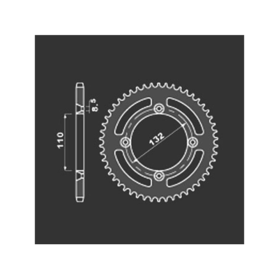 PBR Звезда задняя    4486-49   (алюм) фото в интернет-магазине FrontFlip.Ru