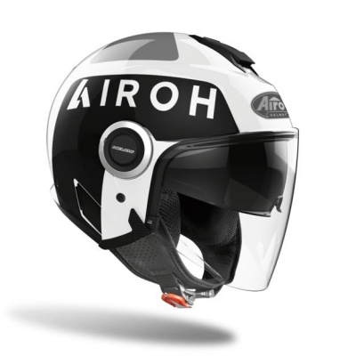 Мотошлем AIROH HELIOS UP WHITE GLOSS фото в интернет-магазине FrontFlip.Ru