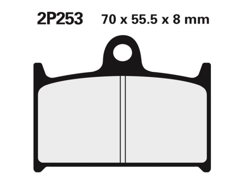 NISSIN Тормозные колодки  2P-253ST  (343) фото в интернет-магазине FrontFlip.Ru