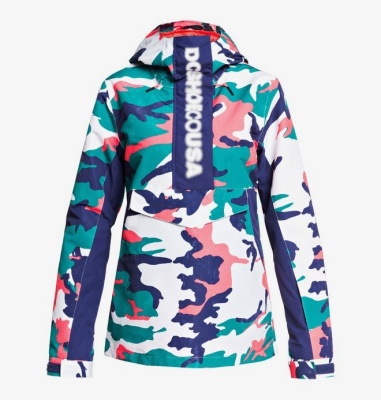 DC SHOES КУРТКА СНОУБОРДИЧЕСКАЯ ENVY ANORAK J SNJT BQT6 BLUE GRASS WMN VINTAGE CAMO фото в интернет-магазине FrontFlip.Ru