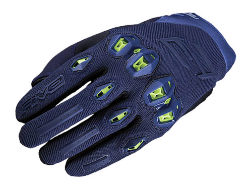 FIVE Перчатки STUNT EVO 2 night blue/fluo фото в интернет-магазине FrontFlip.Ru