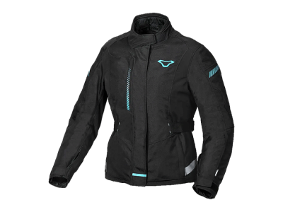 MACNA NIVALA Куртка женская ткань черная/голубая фото в интернет-магазине FrontFlip.Ru