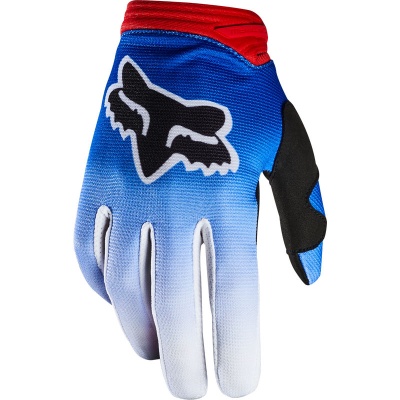 Мотоперчатки женские Fox Dirtpaw Fyce Womens Glove Blue/Red фото в интернет-магазине FrontFlip.Ru