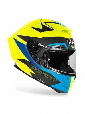 AIROH шлем интеграл GP550 S VEKTOR BLUE MATT фото в интернет-магазине FrontFlip.Ru