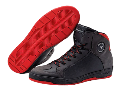 STYLMARTIN Ботинки DOUBLE WP BLACK-RED фото в интернет-магазине FrontFlip.Ru