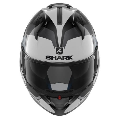 SHARK Мотошлем EVO-ONE 2 SLASHER WKS Белый/Черный/Серый фото в интернет-магазине FrontFlip.Ru