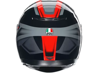 AGV Шлем K-3 E2206 COMPOUND BLACK/RED фото в интернет-магазине FrontFlip.Ru