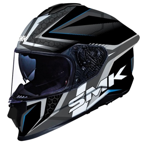 Шлем SMK TITAN SLICK, цвет чёрный/серый/синий фото в интернет-магазине FrontFlip.Ru