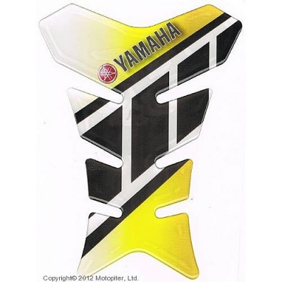 IXS Наклейка на бак Yamaha желтая фото в интернет-магазине FrontFlip.Ru