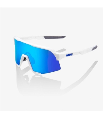 Очки спортивные 100% S3 Matte White / HIPER Blue Multilayer Mirror Lens фото в интернет-магазине FrontFlip.Ru