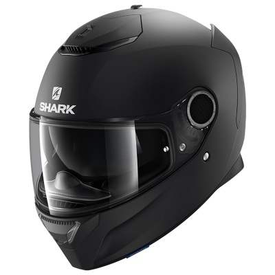 Шлем SHARK SPARTAN 1.2 BLANK MAT Black фото в интернет-магазине FrontFlip.Ru