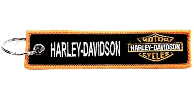 Брелок BMV 009 "Харлей" ткань, вышивка 13*3см фото в интернет-магазине FrontFlip.Ru