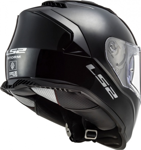 LS2 Мотошлем FF800 STORM SOLID черный матовый фото в интернет-магазине FrontFlip.Ru